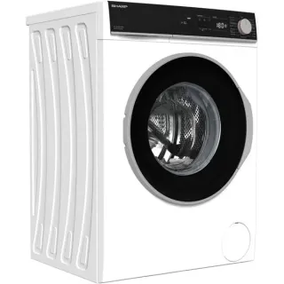 SHARP ES-NFA714BW1NA-DE , Waschmaschine (weiß/schwarz, Advanced Inverter Motor)