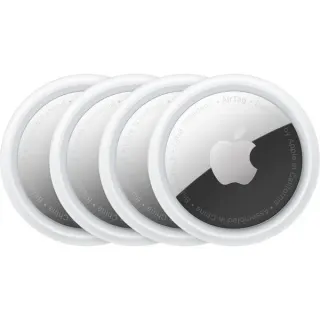 Apple AirTag, Ortungstracker (weiß/silber, 4er-Pack)