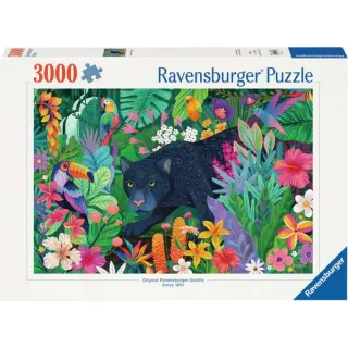 Ravensburger Puzzle Panther im blühenden Dschungel (3000 Teile)
