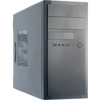 Chieftec HT-01B-350GPB, Tower-Gehäuse (schwarz, inkl. 350-Watt-Netzteil)