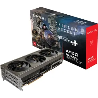 SAPPHIRE Radeon RX 9070 XT Nitro+ Crimson Desert Version, Grafikkarte (silber, RDNA4, GDDR6, 2x DisplayPort, 2x HDMI 2.1)