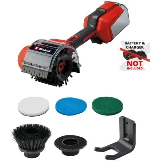 EINHELL Power X-Change Akku-Oberflächenbürste PICOBELLA 18/90, 18Volt, Unkrautentferner (rot/schwarz, ohne Akku und Ladegerät)