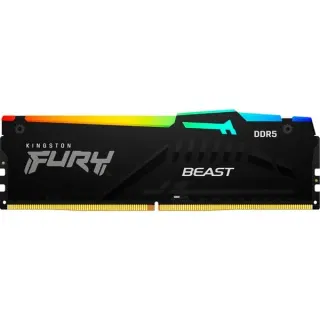 Kingston FURY DIMM 32 GB DDR5-6400, Arbeitsspeicher (schwarz, KF564C32BBEA-32, FURY Beast RGB, INTEL XMP, AMD EXPO)