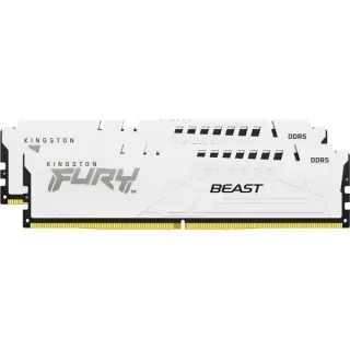 Kingston FURY DIMM 64 GB DDR5-6000 (2x 32 GB) Dual-Kit, Arbeitsspeicher (weiß, KF560C30BWEK2-64, Fury Beast, INTEL XMP, AMD EXPO)