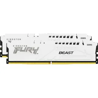 Kingston FURY DIMM 32 GB DDR5-6000 (2x 16 GB) Dual-Kit, Arbeitsspeicher (weiß, KF560C30BWEK2-32, Fury Beast, INTEL XMP, AMD EXPO)