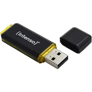 Intenso High Speed Line 128 GB, USB-Stick (schwarz/gelb, USB-A 3.2 Gen 2)