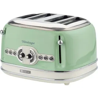 Ariete Vintage 4-Schlitz-Toaster 156 (hellgrün, 1.600 Watt, für 4 Scheiben Toast)