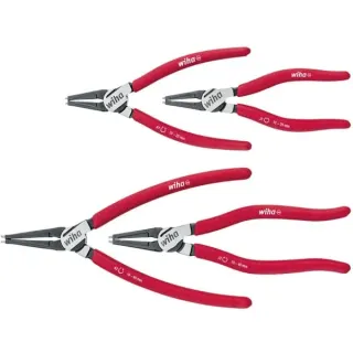 Wiha Sicherungsringzangen-Set Classic, mit MagicTips (rot, 4-teilig)