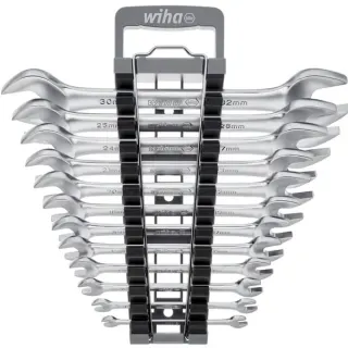 Wiha Doppelmaul-Gabelschlüssel Set, 12-teilig, Schraubenschlüssel (SW 6 - 32mm)