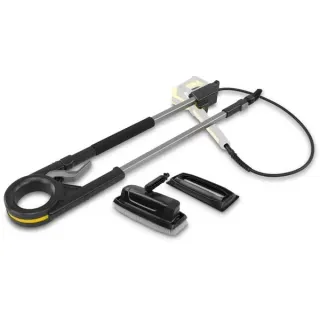 Kärcher Reinigungsset für Fassaden und Glasflächen, Waschbürste (schwarz, mit Teleskop-Sprühlanze TLA 4)