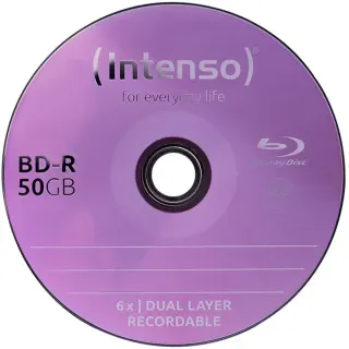 Intenso BD-R 25 GB, Blu-ray-Rohlinge (6fach, 25 Stück, Retail)