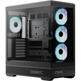 Aerocool P500B Digi-BK-v1 , Tower-Gehäuse (schwarz, Tempered Glass x 2)