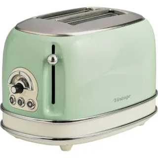 Ariete Vintage Toaster 155 (hellgrün, 810 Watt, für 2 Scheiben Toast)