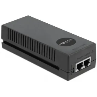 DeLOCK 10 Gigabit PoE+ Injektor 802.3at 30 W, PoE-Injektor (schwarz)
