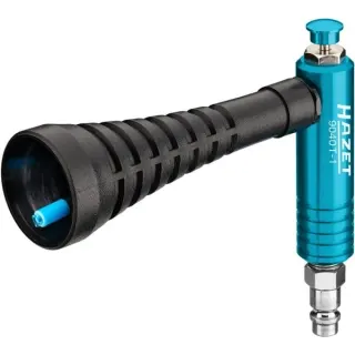 Hazet Turbo Ausblaspistole 9040T-1, Ausblas-Werkzeug (schwarz/blau, mit Verwirbelungsdüse)