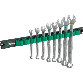 Wera 9642 Magnetleiste 6003 Joker Imperial 1, 5-teilig, Schraubenschlüssel (Ringmaulschlüssel-Satz, zöllig)