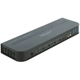 DeLOCK HDMI KVM Switch 4K 60 Hz mit USB 3.0 und Audio, KVM-Switch