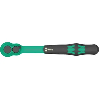 Wera 8010 B Zyklop Comfort Knarre, 3/8" (schwarz/grün, Comfort-Knarre mit Umschalthebel)