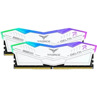 Team Group DIMM 32 GB DDR5-7600 (2x 16 GB) Dual-Kit, Arbeitsspeicher (weiß, FF4D532G7600HC36DDC01, Delta RGB, INTEL XMP)