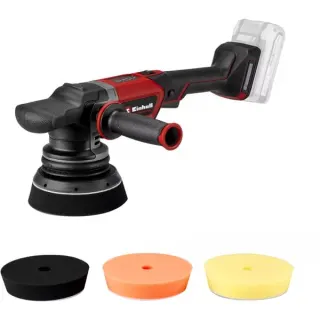 EINHELL Professional Akku-Exzenterpolierer CP-EP 18/125 Li BL-Solo, 18Volt, Poliermaschine (rot/schwarz, ohne Akku und Ladegerät)