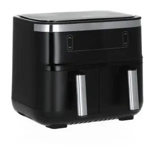 Severin Doppel-Heißluftfritteuse FR 2453 (schwarz/edelstahl, 2.850 Watt, 2 Körbe je 3,25 Liter)