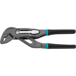 Hazet Universal- / Wasserpumpenzange 760-12, Rohr- / Wasserpumpen-Zange (schwarz/blau, 125mm, Schnellverstellung Tipp-/Step)