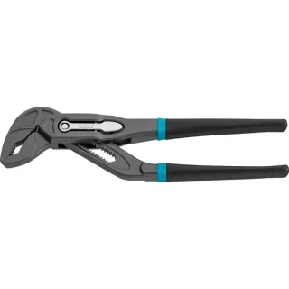 Hazet Universal- / Wasserpumpenzange 760-18, Rohr- / Wasserpumpen-Zange (schwarz/blau, 180mm, Schnellverstellung Tipp-/Step)