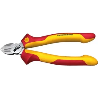 Wiha Abisolier-Seitenschneider Professional electric, Schneid-Zange (rot/gelb, mit DynamicJoint)