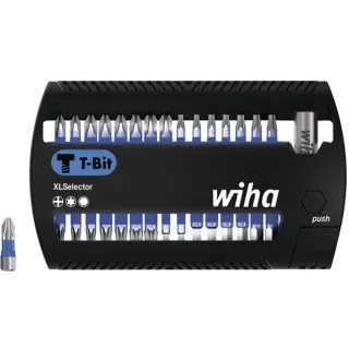 Wiha Bit-Satz XLSelector T-Bit 25mm, 31-teilig (schwarz/blau, PH / TX / H)