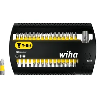 Wiha Bit-Satz XLSelector Y-Bit 25mm, 31-teilig (schwarz/gelb, PH / PZ / TX)
