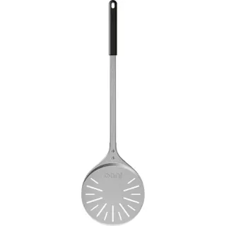 Ooni Pizzawendeheber 9", Grillbesteck (silber/schwarz, 23cm, langer Stiel)