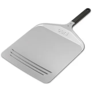 Ooni Kompakt Pizzaschieber 12", Grillbesteck (silber/schwarz, für Pizzen bis ca. Ø 30cm)