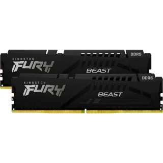 Kingston FURY DIMM 32 GB DDR5-6800 (2x 16 GB) Dual-Kit, Arbeitsspeicher (schwarz, KF568C34BBEK2-32, FURY Beast, INTEL XMP, AMD EXPO)