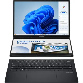 ASUS Zenbook Duo (UX8406CA-QL331W), Notebook (grau, Intel® Core™ Ultra 9 285H, Intel® Arc™ Graphics, 32 GB LPDDR5X, 1 TB (1 TB SSD), Windows 11 Home)