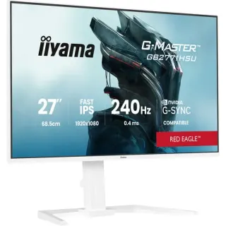 iiyama G-MASTER GB2771HSU-W1, Gaming-Monitor (68.6 cm (27 Zoll), weiß (matt), FullHD, Fast-IPS, HDMI, DP, G-Sync komp., USB-Hub, 240Hz Panel)