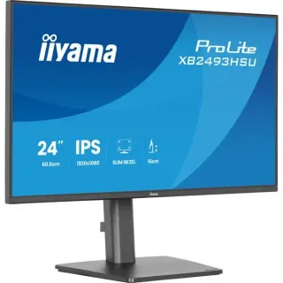 iiyama ProLite XB2493HSU-B1, LED-Monitor (60.5 cm (23.8 Zoll), schwarz (matt), FullHD, IPS, HDMI, DP, USB-Hub, Adaptive-Sync, 120Hz Panel)