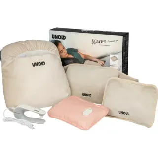 Unold Elektrische Wärmflasche-Wärmi Premium Set , Heizkissen (beige, 5-teilig)