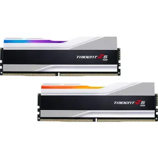 G.Skill DIMM 32 GB DDR5-6000 (2x 16 GB) Dual-Kit, Arbeitsspeicher (silber, F5-6000J3040F16GX2-TZ5RS, Trident Z5 RGB, INTEL XMP)