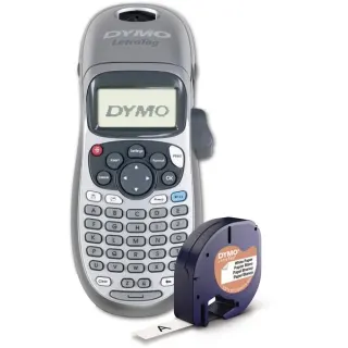 Dymo LetraTag LT-100H, Beschriftungsgerät (silber, mit ABC-Tastatur, 2174577)