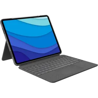 Logitech Combo Touch für iPad Pro 12,9 Zoll (5./6. Generation), Tastatur (grau, DE-Layout)
