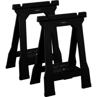 Stanley Unterstellbock Junior, Paar, Untergestell (schwarz, bis 362 kg pro Paar belastbar)