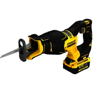 Stanley Akku-Säbelsäge (SFMCS311M1T-QW), 18Volt (schwarz/gelb, Li-Ion-Akku 4,0Ah, Pro-Stack Koffer)