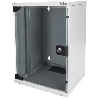 Digitus Professional 254 mm (10") Wandgehäuse - 312x300 mm (BxT), IT-Schrank (grau, 9 Höheneinheiten)