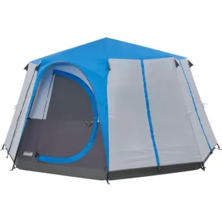 Coleman 8-Personen-Zelt Cortes Octagon 8 (blau/hellgrau)