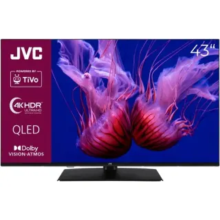 JVC LT-43VUQ3455, QLED-Fernseher (108 cm (43 Zoll), schwarz, UltraHD/4K, Triple Tuner, Smart TV, TiVo Betriebssystem)