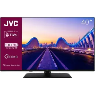JVC LT-40VF5355, LED-Fernseher (100 cm (40 Zoll), schwarz, FullHD, Triple Tuner, Smart TV, TiVo Betriebssystem)