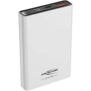 Ansmann Powerbank 10000 mAh PB222PD (weiß, 10.000 mAh, PD, Quick Charge 3.0)