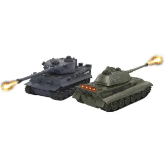 Jamara Fernsteuerung 2,4 Gigahertz Panzer Tiger Battle Set Maßstab 1:28, RC (schwarz)