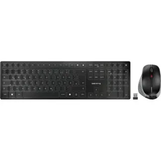 CHERRY DW 9500 SLIM, Desktop-Set (schwarz/grau, DE-Layout, Cherry SX-Scherentechnologie)