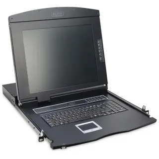 Digitus 19" KVM Konsole 17"TFT 8p Cat5, KVM-Switch